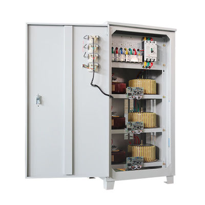 गुणवत्ता  40KVA Three Phase Industrial Voltage Stabilizer AC Power Servo Automatic Voltage Regulator 380V 400V 415V 480V कारखाना