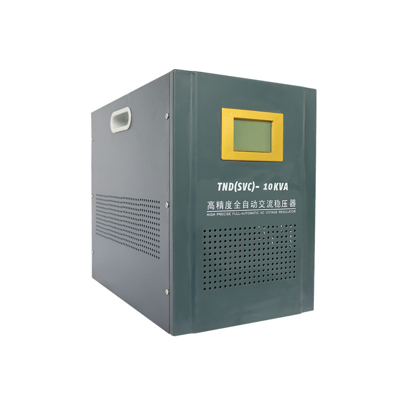 उच्च गुणवत्ता वाला एकल चरण स्वचालित वोल्टेज स्टेबलाइजर 10KVA एसी पावर स्टेबलाइजर अच्छी कीमत के साथ