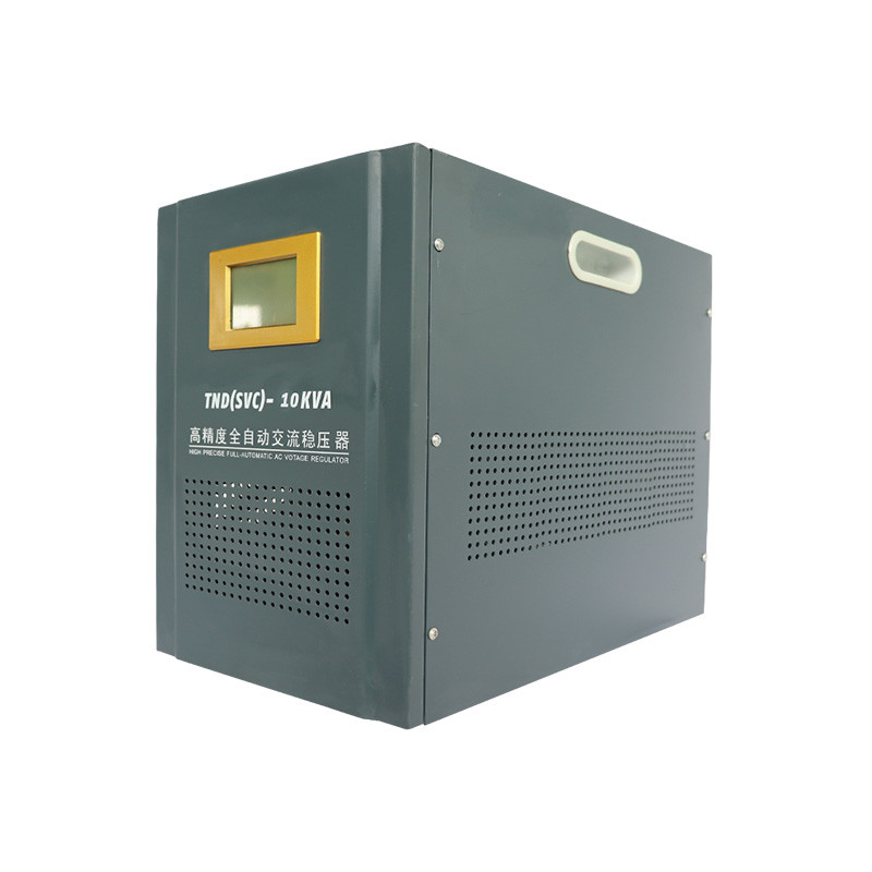 उच्च गुणवत्ता वाला एकल चरण स्वचालित वोल्टेज स्टेबलाइजर 10KVA एसी पावर स्टेबलाइजर अच्छी कीमत के साथ