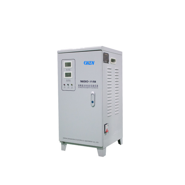 फैक्टरी बिक्री 15KVA डिजिटल मीटर के साथ एकल चरण वोल्टेज स्टेबलाइजर 220V 50HZ 60HZ
