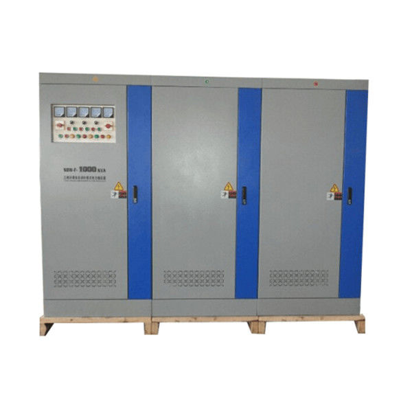 50Hz 1000KVA हाई पावर वोल्टेज स्टेबलाइजर तीन चरण 380V ऊर्जा की बचत