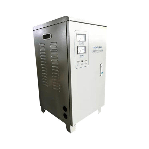 उच्च परिशुद्धता औद्योगिक वोल्टेज स्टेबलाइजर 20KVA 220V ऑटो वोल्टेज नियामक