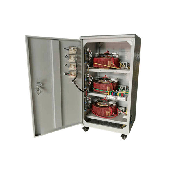 3 चरण एसी पावर स्टेबलाइजर 20KVA 380V आउटपुट वोल्टेज फास्ट रिएक्शन दर