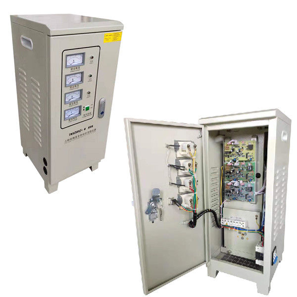 कक्षा एफ इन्सुलेशन 6KVA 380V 3 चरण एसी वोल्टेज स्टेबलाइजर