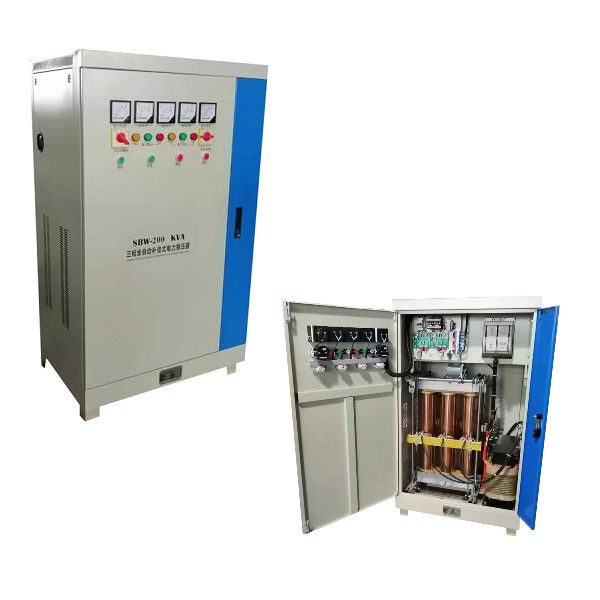 तीन चरण वेल्डिंग मशीन 200KVA वोल्टेज नियामक / स्टेबलाइजर का मुआवजा दिया