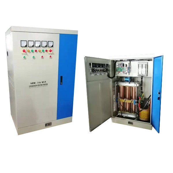 सर्वो मोटर टाइप क्लास एफ इंसुलेशन 350KVA औद्योगिक वोल्टेज स्टेबलाइजर