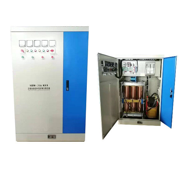 सर्वो मोटर टाइप क्लास एफ इंसुलेशन 350KVA औद्योगिक वोल्टेज स्टेबलाइजर