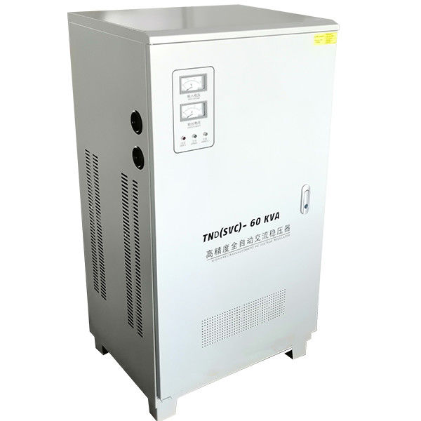 TND-60KVA एकल चरण उच्च परिशुद्धता पूर्ण स्वचालित वोल्टेज नियामक